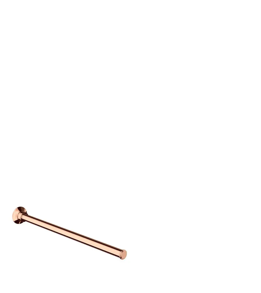 Handtuchhalter in poliertem Rotgold, an der Wand montiert, aus der AXOR Montreux Kollektion, mit runden Enden und einfacher, gerader Form.